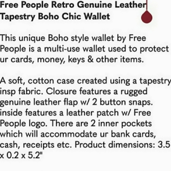 🌎👽 Free People Boho Embroidered Repurposed vtg banjara hippie Wallet card case - Picture 4 of 14